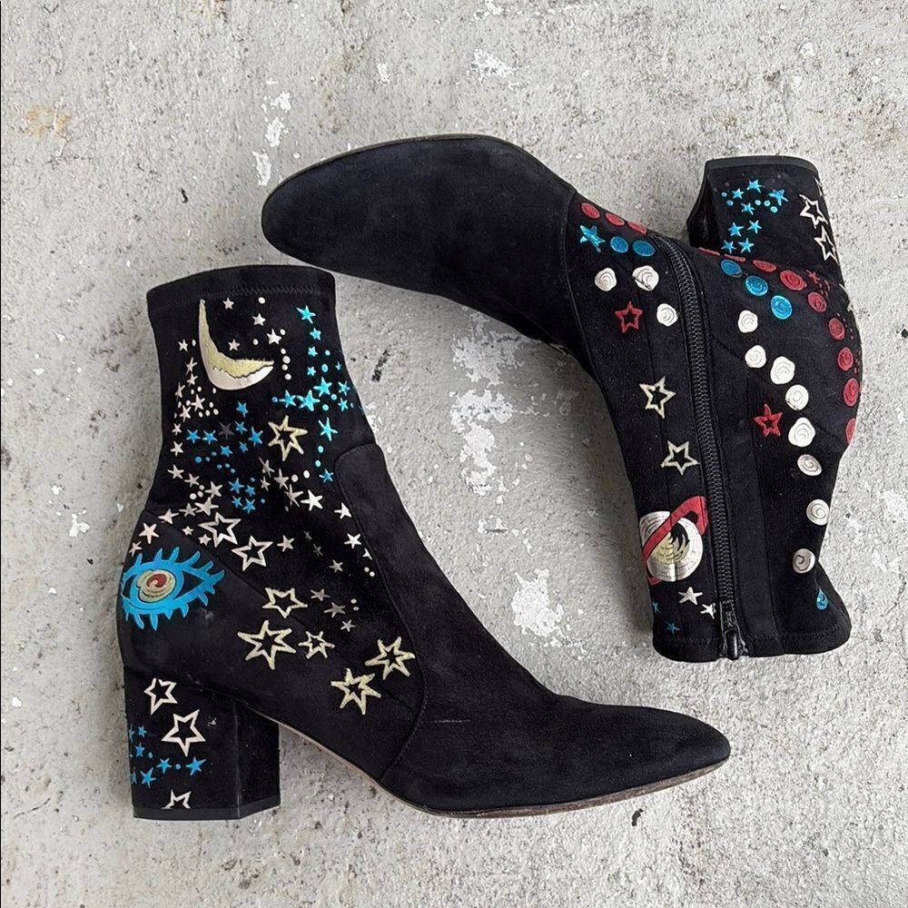 Valentino Garavani embroidered ankle boots